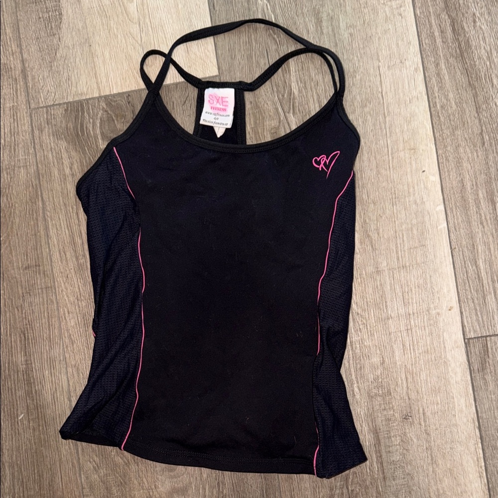 Black and Pink Women's Top